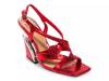 Vienna Sandal Red Snake Print view