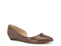 Saige d'Orsay Flat Medium Brown Patent view