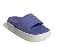 Adilette Platform Slide Sandal Blue view
