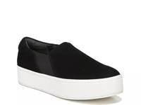 Warren Platform Slip-On Sneaker - Women's Black Suede view