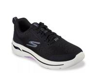 Go Walk Arch Fit Uptown Summer Sneaker - Women's Black/Purple view