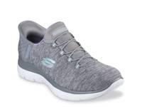 Hands Free Slip-Ins: Summits Dazzling Haze Slip-On Sneaker - Women's Grey view