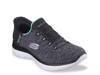 Hands Free Slip-Ins: Summits Dazzling Haze Slip-On Sneaker - Women's Black/Blue view