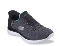 Hands Free Slip-Ins: Summits Dazzling Haze Slip-On Sneaker - Women's Black/Blue view