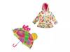 Butterfly Kids' Raincoat & Umbrella Set Multicolor view