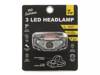 3 LED Headlamp Black view