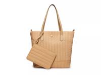 AK Quilted Nylon Tote Tan view