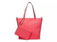 AK Quilted Nylon Tote Coral view
