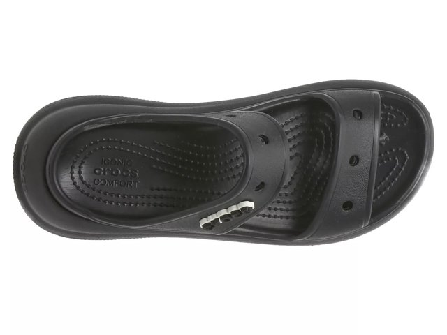 Crocs Classic Crush Platform Clog - Black - Men\'s size 12 Crocs Classic Mega Crush Clog - Black | Journeys main image 2
