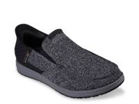 Hands Free Slip-Ins: Melson Bentin Slip-On Sneaker - Men's Black/White Space Dye view