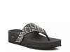 Vinyasa Wedge Flip Flop Black view