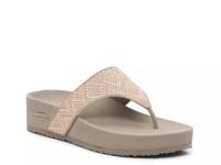 Vinyasa Wedge Flip Flop Taupe view