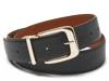 Large Square Women's Reversible Belt Reversible Black/Brown view