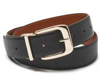 Large Square Women's Reversible Belt Reversible Black/Brown view