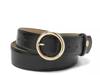 Circular Buckle Women's Belt Black view