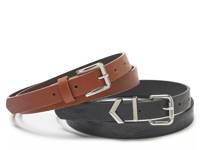 Two-for-One Women's Belt Set - 2 Pack Black/Brown view