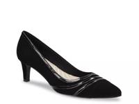 Nobel Pump Black Faux Suede view