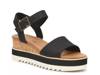 Dani Wedge Sandal Black view