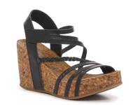 Heidi Wedge Sandal Black view