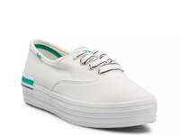 The Platform Sneaker - Women's White/Green view