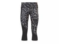 Running Women's Printed Capri Leggings Black/Grey view