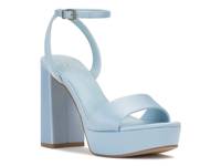 Pendry Platform Sandal Light Blue Satin view