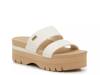 Banded Horizon Platform Sandal Beige Off White view