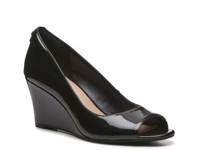 Sovena Pump Black Patent Synthetic/Covered Heel view