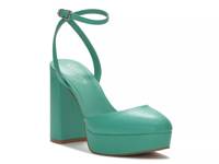 Patrissya Platform Pump Blue view