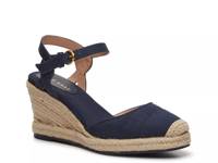 Cloudfeel Espadrille Wedge Sandal Navy view