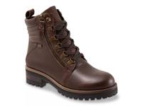 Everett Waterproof Combat Boot Dark Brown view