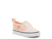 Asher Slip-On Sneaker - Kids' White/Peach Checkerboard view