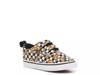 Dohney Sneaker - Kids' Black/White Checkerboard Pizza Print view