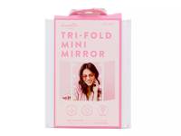 Tri-Fold Mini Mirror White view