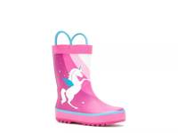 Unicorn Rain Boot - Kids' Fuchsia view