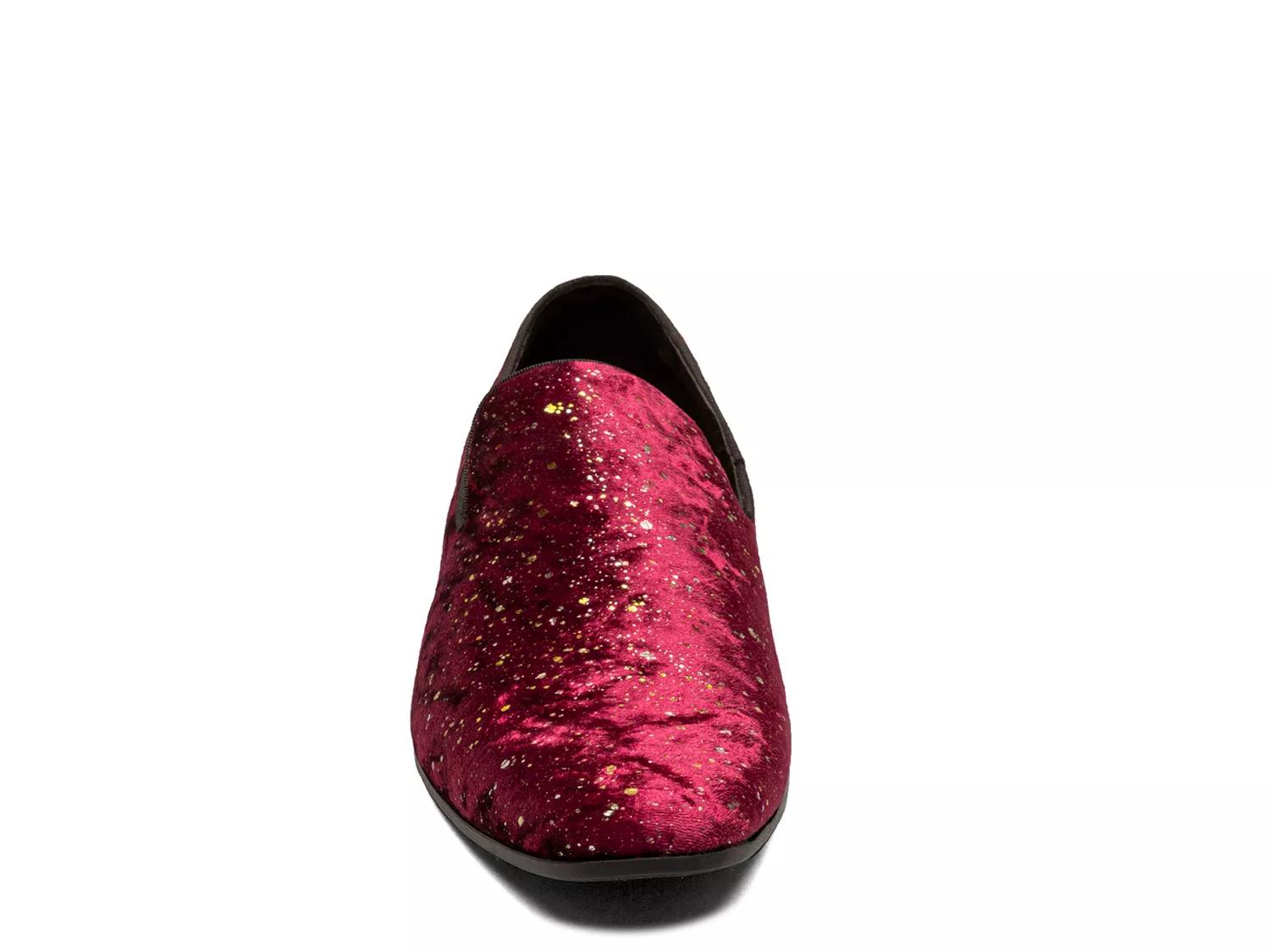 Stacy Adams Shoes Stellar Plain Toe Glitter Slip On Burgundy Size 12 — photo 2