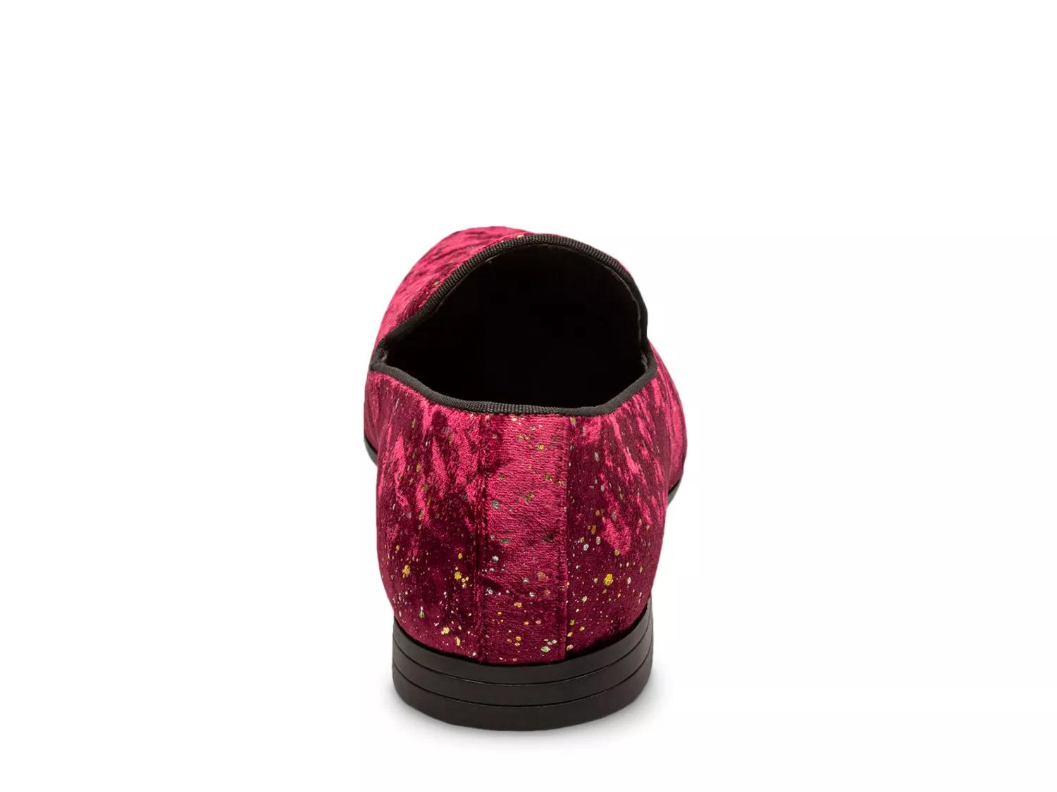 Stacy Adams Shoes Stellar Plain Toe Glitter Slip On Burgundy Size 12 — photo 2