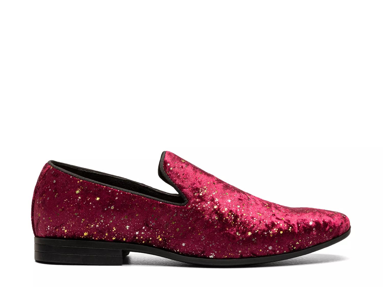 Stacy Adams Shoes Stellar Plain Toe Glitter Slip On Burgundy Size 12 — photo 2