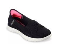 Hands Free Slip-Ins: On The Go Flex Top Notch Slip-On Sneaker - Women's Black/White view