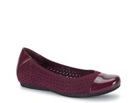 Mia Ballet Flat Burgundy view