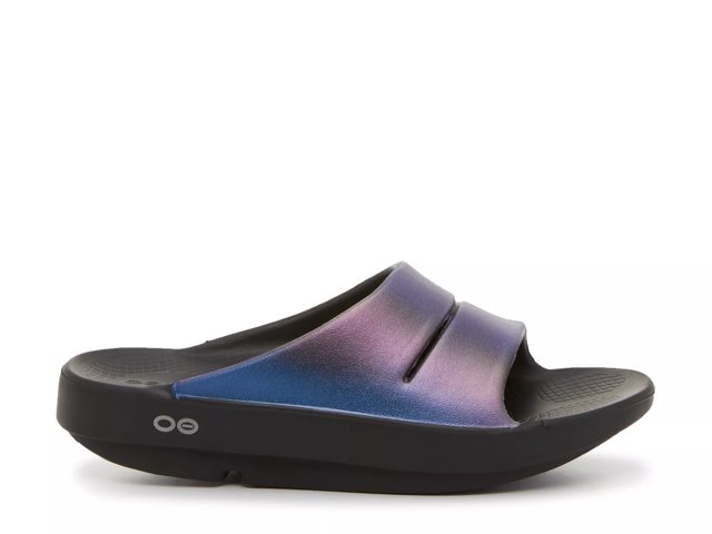 OOFOS OOahh Lux Slide Sandal - Women's - Free Shipping | DSW