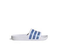 Adilette Aqua Slide Sandal - Kids' White/Blue view