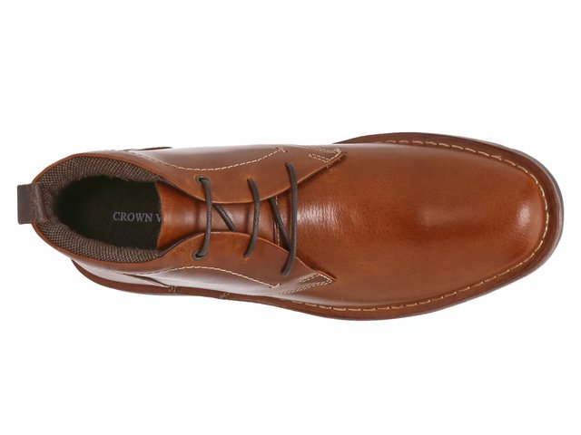 Men\'s Size 10.5 CROWN VINTAGE Renton Tan Brown Leather Chukka Boots Crown Vintage Renton Chukka Boot - Free Shipping | DSW main image 4