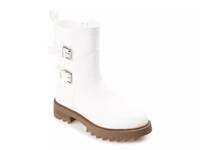 Yasmine Combat Boot White view
