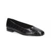 Kimiko Ballet Flat Black Synthetic Croc Print view