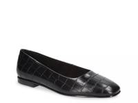 Kimiko Ballet Flat Black Synthetic Croc Print view