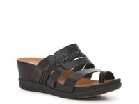 Dallon Wedge Sandal Black view