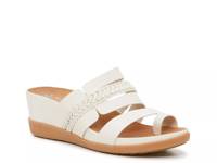 Dallon Wedge Sandal White view