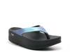 OOmega Platform Flip Flop - Women's Blue view