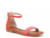 Nymie Sandal Orange Fabric view